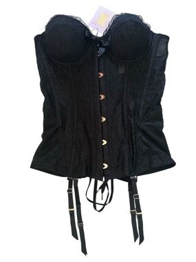 *SAVAGE X FENTY* EMBROIDERED LACE CORSET* SIZE LARGE*